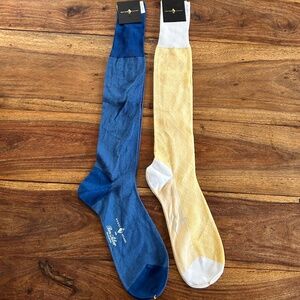 Sozzi Milano for Ben Silver Charleston - 2 Pair of Cotton Dress Socks